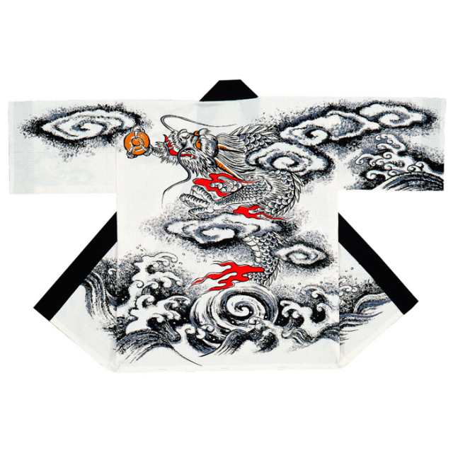 半纏(はんてん・法被・はっぴ) 白地龍