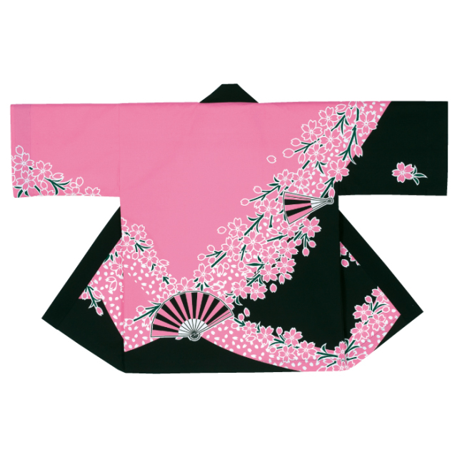 半纏(はんてん・法被・はっぴ) 桜ピンク